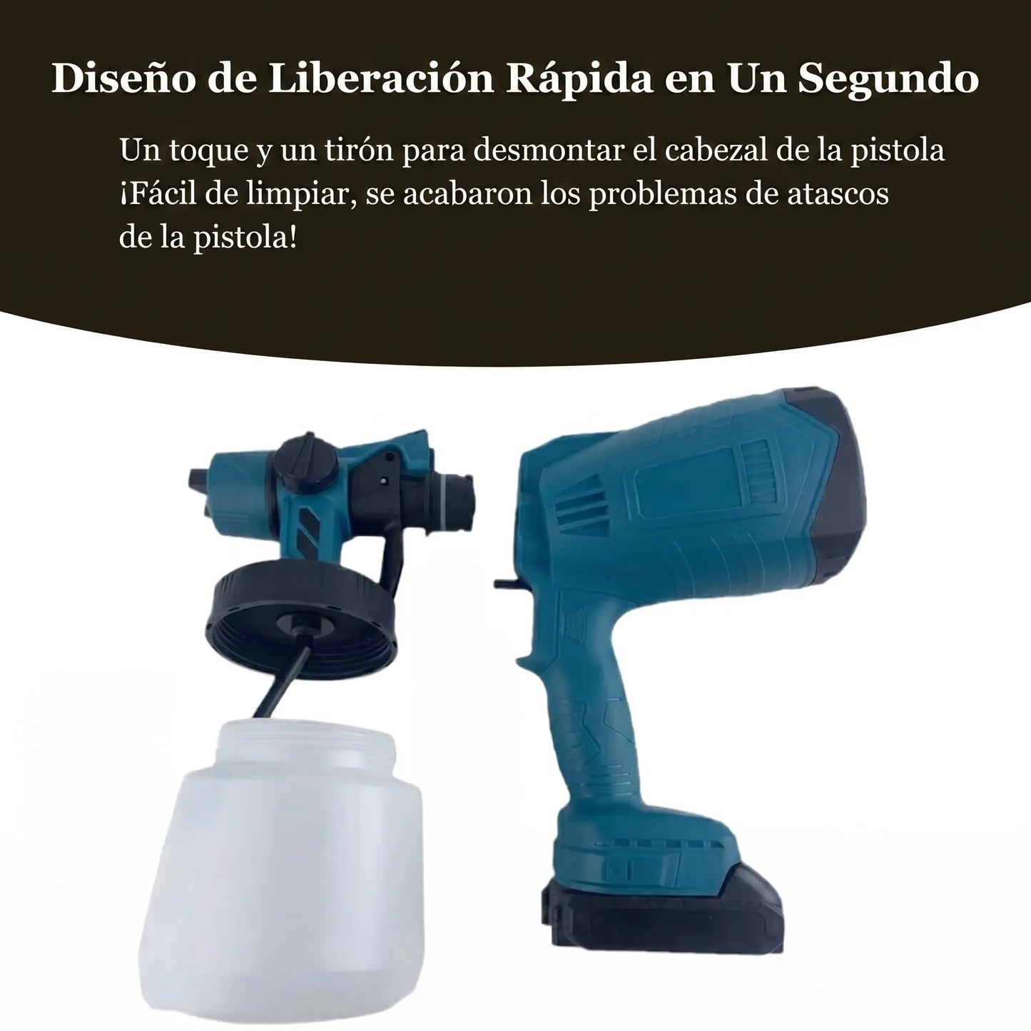 Pistola De Pintura Inalámbrica 2 Bateria