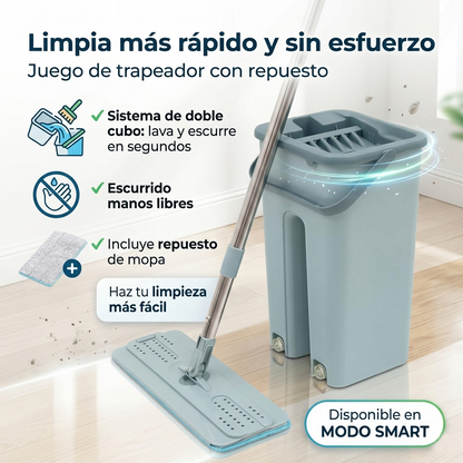 Juego de trapeador con repuesto