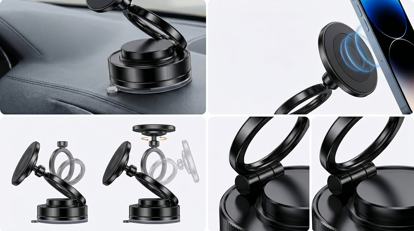 GripX 360™ | Soporte Magnético de Alta Fijación